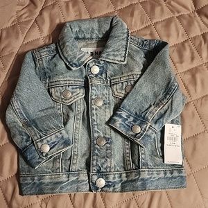 Unisex Light-Wash Jean Jacket for Baby